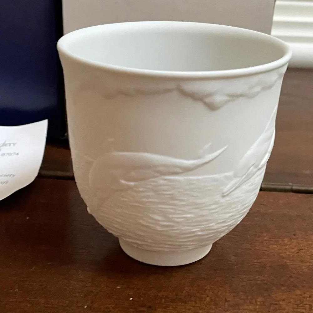 Lladro Collectors Society 1998 Member Gift Dolphins Swimming Cup Candle Holder - Picture 7 of 13